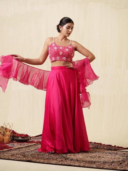 Avya pink lehenga