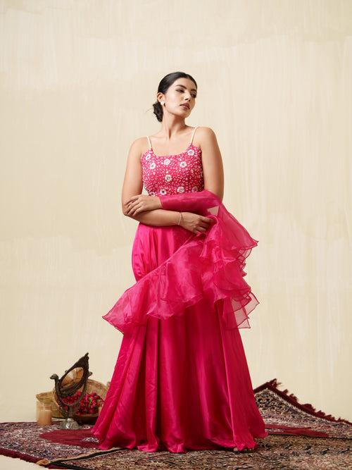 Avya pink lehenga