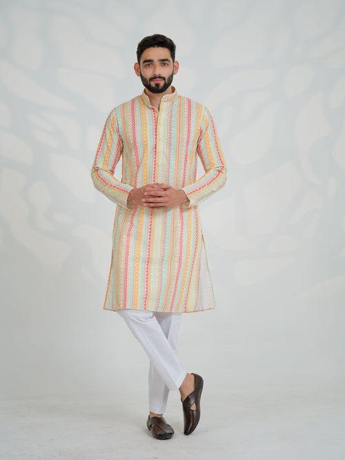 Amrit Rangeen Cotton Kurta