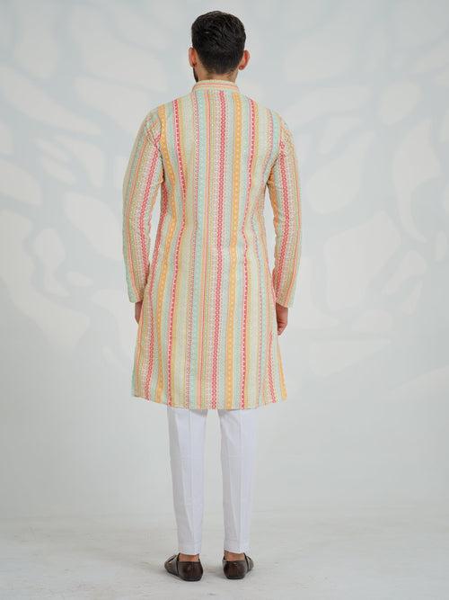 Amrit Rangeen Cotton Kurta