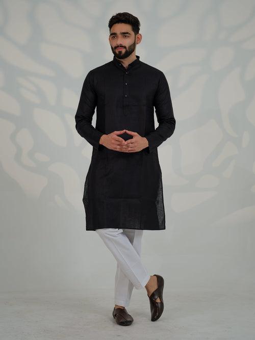 Biss Black Kurta