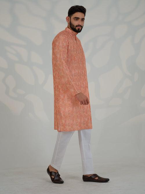 Avi Orange Kurta