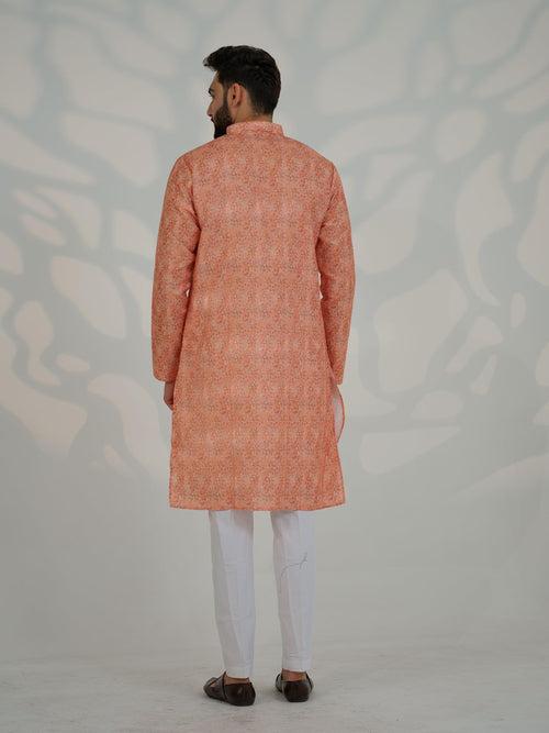 Avi Orange Kurta