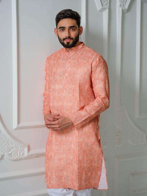 Avi Orange Kurta