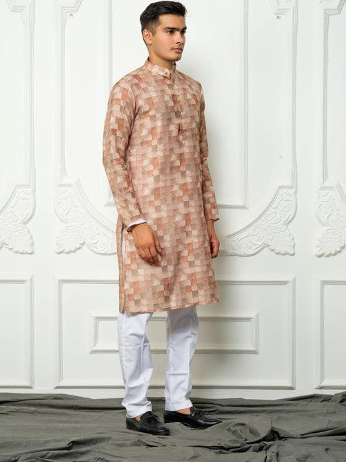 Yash checks cotton kurta