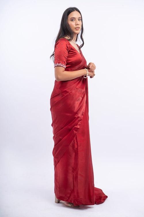 Devanshi Red Saree