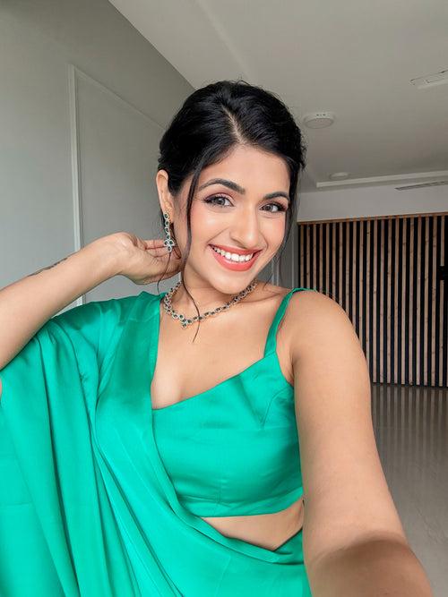 Hridaya green saree