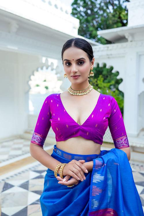 Saisha blue saree