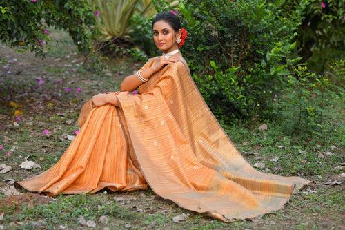 Divya orange saree