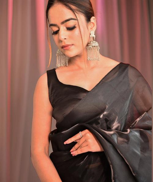 Antara black saree