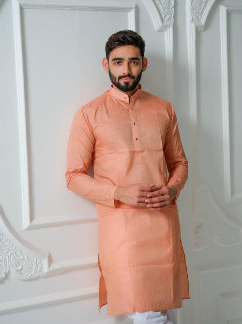 Zamir Orange Kurta