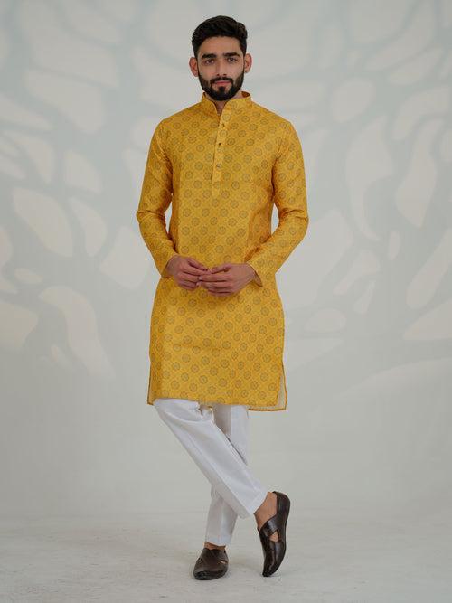 Ayushman Yellow Kurta