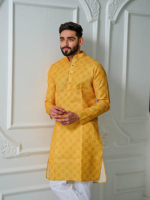 Ayushman Yellow Kurta