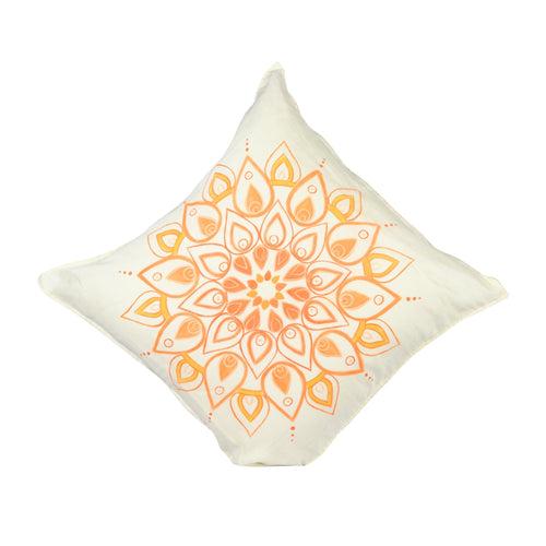 Mandla Orange Handpainted Cushion Cover