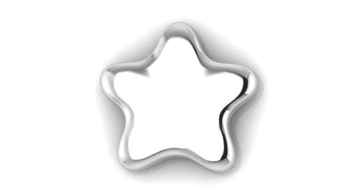 Sterling Silver Star Keepsake Baby Box