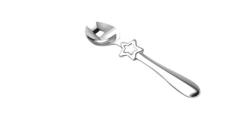 Silver Plated Gift Set for Baby - Hamper with Star Rattle and Spoon