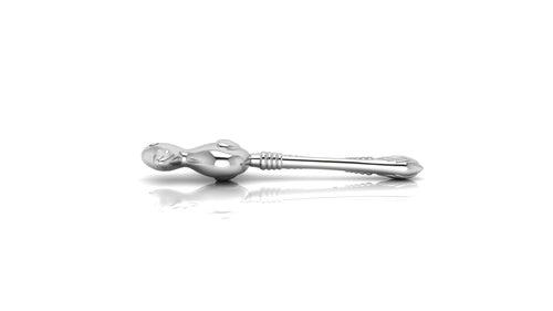 Silver Baby Rattle - Triangular