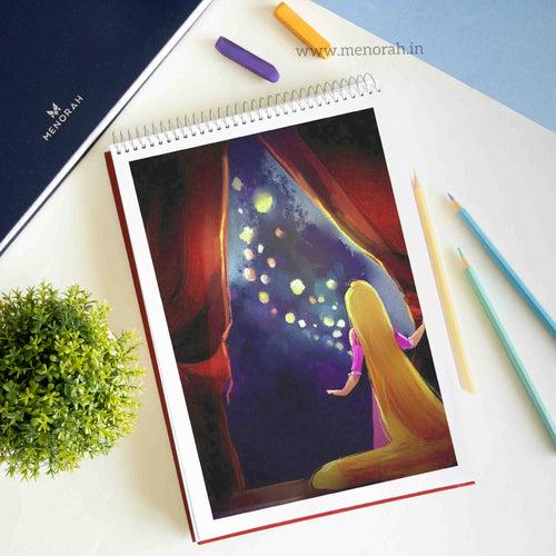 A4 - PREMIUM SKETCHBOOK - 115GSM - METAL SPIRAL BOUND - (LANDSCAPE)