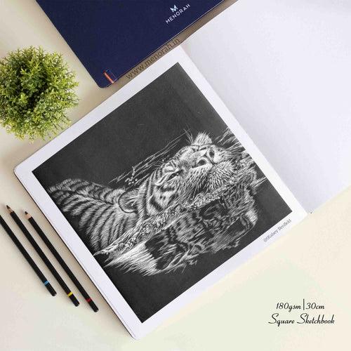 SQUARE SKETCHBOOK - 180GSM - (30 x 30cm) - HUGE