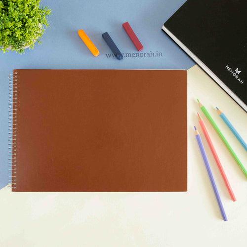 A4 - PREMIUM SKETCHBOOK - 115GSM - METAL SPIRAL BOUND - (LANDSCAPE)