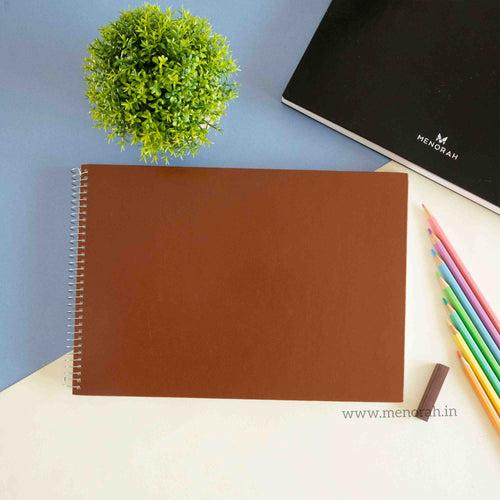 A4 - PREMIUM SKETCHBOOK - 115GSM - METAL SPIRAL BOUND - (LANDSCAPE)