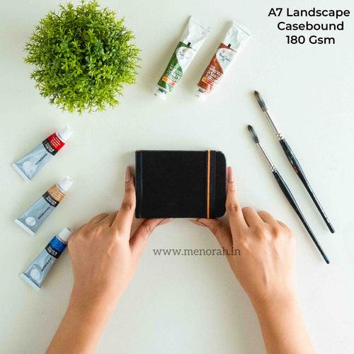 A7 - CASEBOUND SKETCHBOOK - 180GSM - (LANDSCAPE) - PACK OF 2