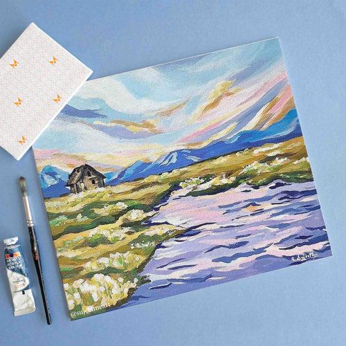 CANVAS PANELS - 13.5 OZ ( 420GSM ) - PACK OF 4 - (12.0 x 14.0 inch)