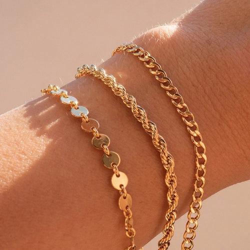 Ella Bracelet Stack-18K Gold Plated