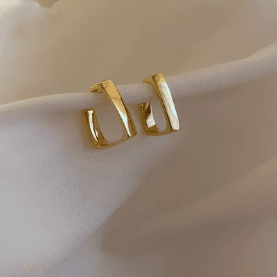 Contour Earrings- 18K Gold Plated