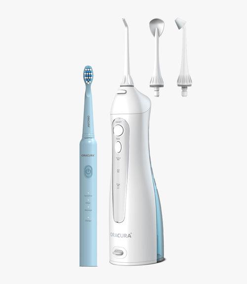 ORACURA® Daily PRO Combo OC150 Smart Water Flosser® Daily PRO & SB200 Sonic Lite Electric Rechargeable Toothbrush