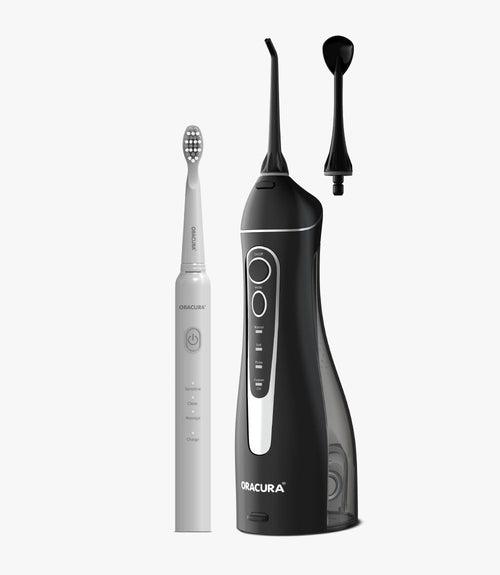 ORACURA® Daily Care Combo OC200 Smart PLUS Water Flosser® & SB200 Sonic Lite Electric Rechargeable Toothbrush