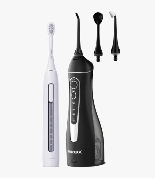 ORACURA® Daily PRO Combo OC200 Smart PLUS® Water Flosser & SB300 Sonic Smart Electric Rechargeable Toothbrush