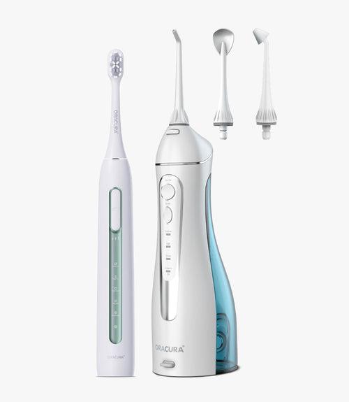 ORACURA® Daily PRO Combo OC200 Smart PLUS® Water Flosser & SB300 Sonic Smart Electric Rechargeable Toothbrush