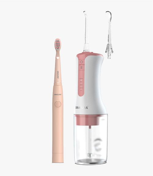 Combo OC300 Smart Pro Water Flosser LITE & SB100 Sonic Lite Battery Operated Electric Toothbrush SP