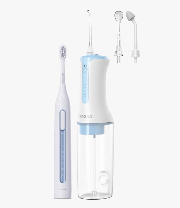 ORACURA® Daily PRO Combo OC300 Smart Pro Water Flosser® & SB300 Sonic Smart Electric Rechargeable Toothbrush