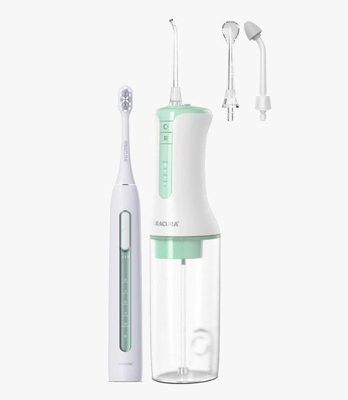 ORACURA® Daily PRO Combo OC300 Smart Pro Water Flosser® & SB300 Sonic Smart Electric Rechargeable Toothbrush