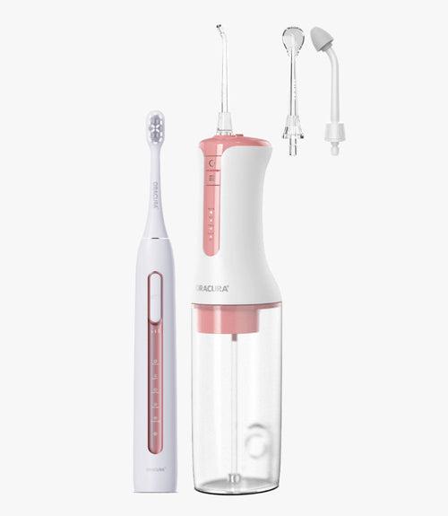 ORACURA® Daily PRO Combo OC300 Smart Pro Water Flosser® & SB300 Sonic Smart Electric Rechargeable Toothbrush