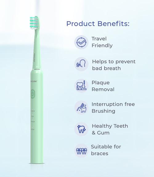 ORACURA® Daily Care Combo OC200 Smart PLUS Water Flosser® & SB200 Sonic Lite Electric Rechargeable Toothbrush