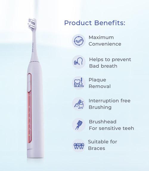 ORACURA® Daily PRO Combo OC200 Smart PLUS® Water Flosser & SB300 Sonic Smart Electric Rechargeable Toothbrush