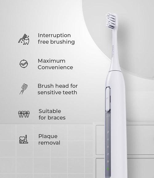 Smart Oral Care Combo SB300 Sonic Smart Electric Rechargeable Toothbrush with 2 Extra Brush Heads SP