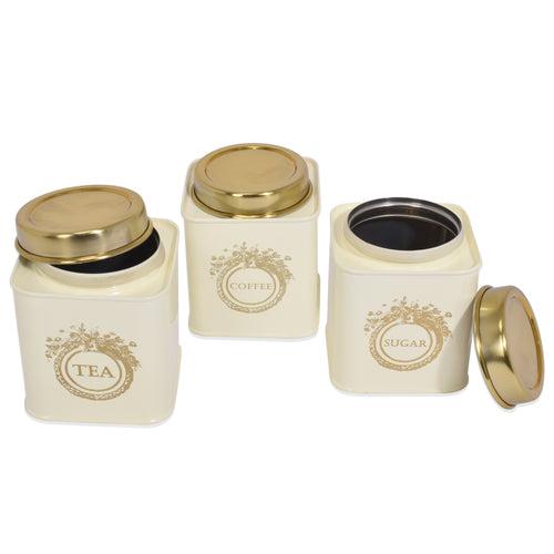 Elan Discounted Combo of Tea, Sugar & Coffee Canister and Potato Storage Bin (Pack of 4)