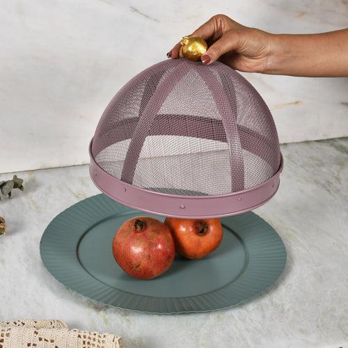 Elan Pomegranate Cake Cover, Food Covers Anti Fly Mosquito Food Cover (10 Inch-Mauve)