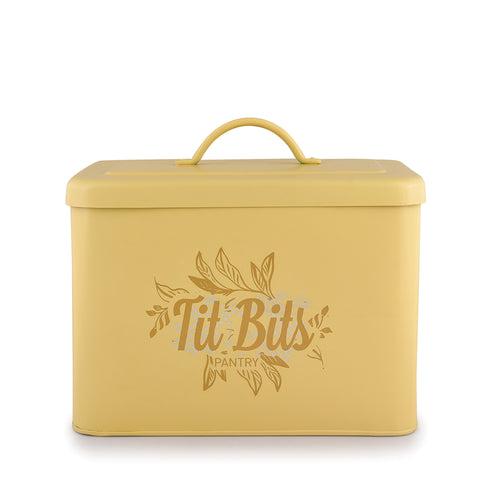 ELAN Pantry Organizer for Kitchen Storage, Multipurpose Food Storage Container (Tit Bits, Daisy Yellow)