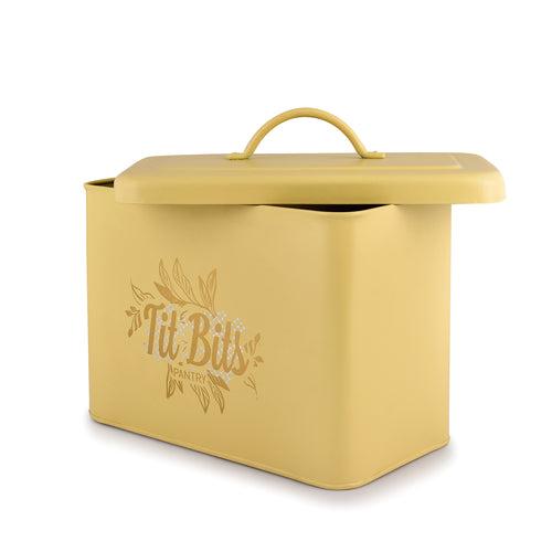 ELAN Pantry Organizer for Kitchen Storage, Multipurpose Food Storage Container (Tit Bits, Daisy Yellow)