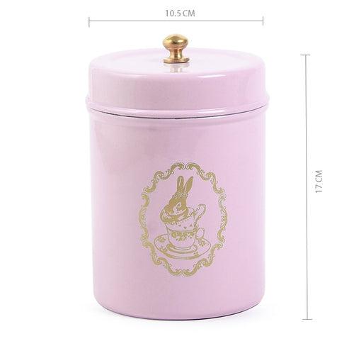 Elan Bunny Canister, Stainless Steel (500ml, Powder Pink)