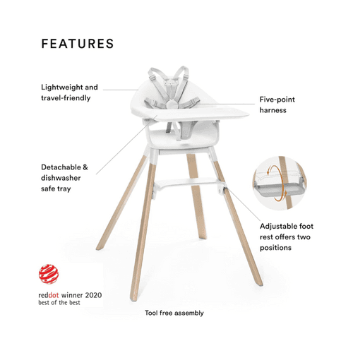 Stokke Clikk™ All in One Highchair with Tray & Harness