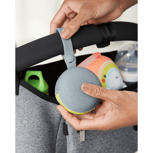 Skip Hop Grab & Go Silicone Pacifier Holder Grey Birth to 24 M