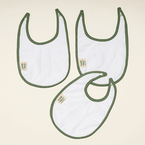 Cugo Bamboo Cotton Muslin Bibs (Pack of 3)