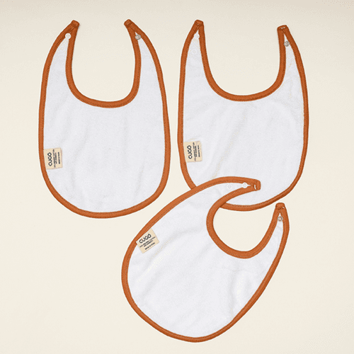 Cugo Bamboo Cotton Muslin Bibs (Pack of 3)