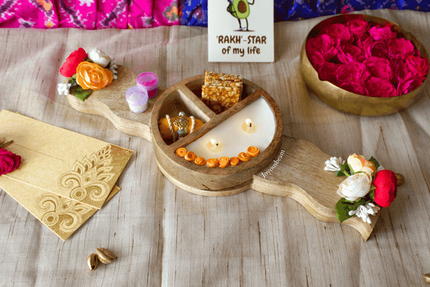 Ultimate Wooden Rakhi Platter